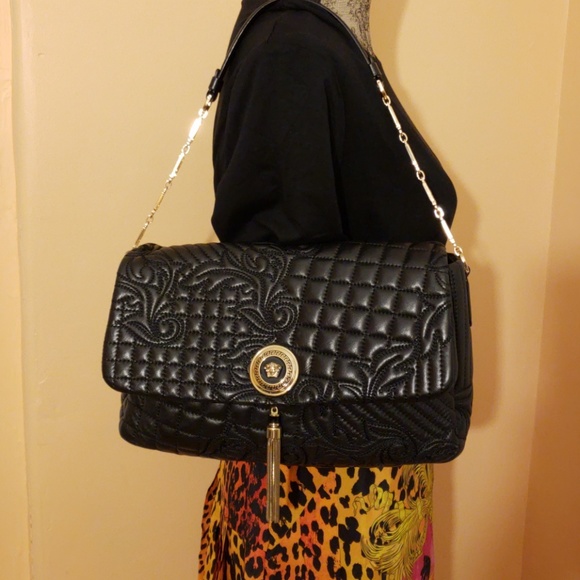 Versace Handbags - Versace Vanitas Medea Baroque Bag Gold Chain